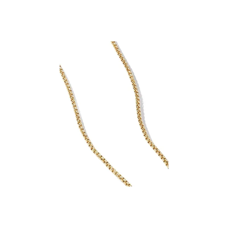 David Yurman 18kt Yellow Gold Box Chain Necklace 2.7mm-1