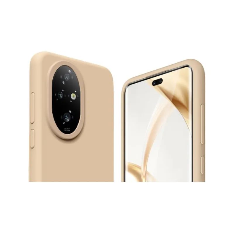 ZHUOJI Silicone Material Lens Fully Enclosed Microfiber Flock Phone Case Compatible With Honor 200/Pro-40