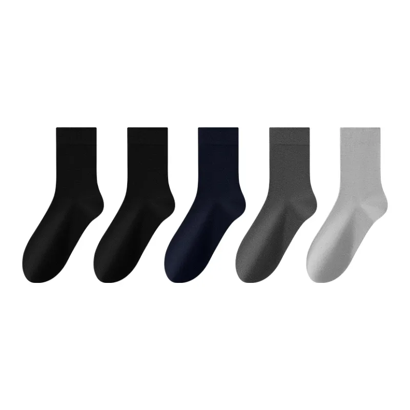 FAIRWHALE Mid Calf Socks Men's 5 Pack-6