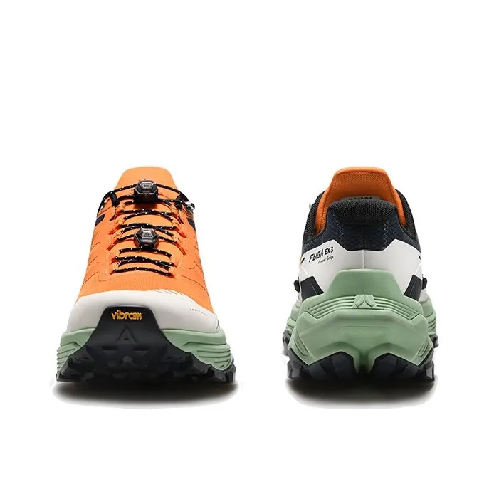 KAILAS FUGA EX3 Running Shoes Women's Low Top Golden Orange/Unbleached Original Color/Navy Blue-2
