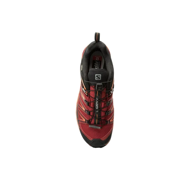 SALOMON Anti-Slip Wear-Resistant Low-Top Hiking Shoes Men's Red-3