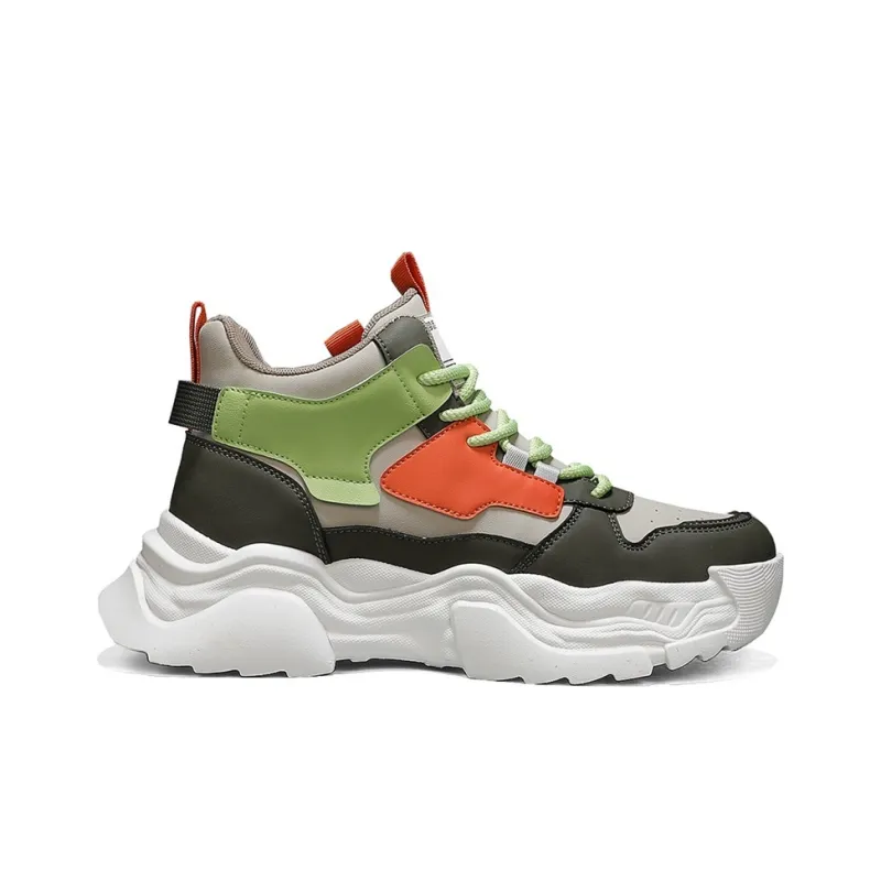 Cindiress Anti Slip Wear Resistant High Top Chunky Sneakers Men's-7