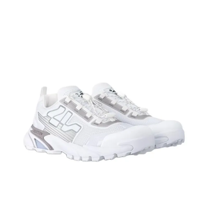LOUIS VUITTON Runner Tatic 2025 Early Spring Men's Collection Low Top Casual Shoes Men's Light Gray-2
