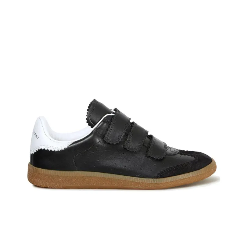 ISABEL MARANT Beth Perforated Touch-strap Sneakers-1