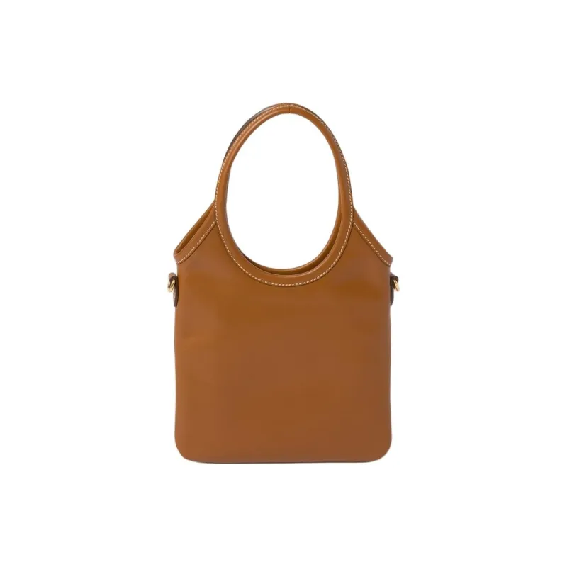 MIU MIU Ivy Leather Shoulder Bag, Crossbody Bag, Handbag Regular Women's Cognac-2