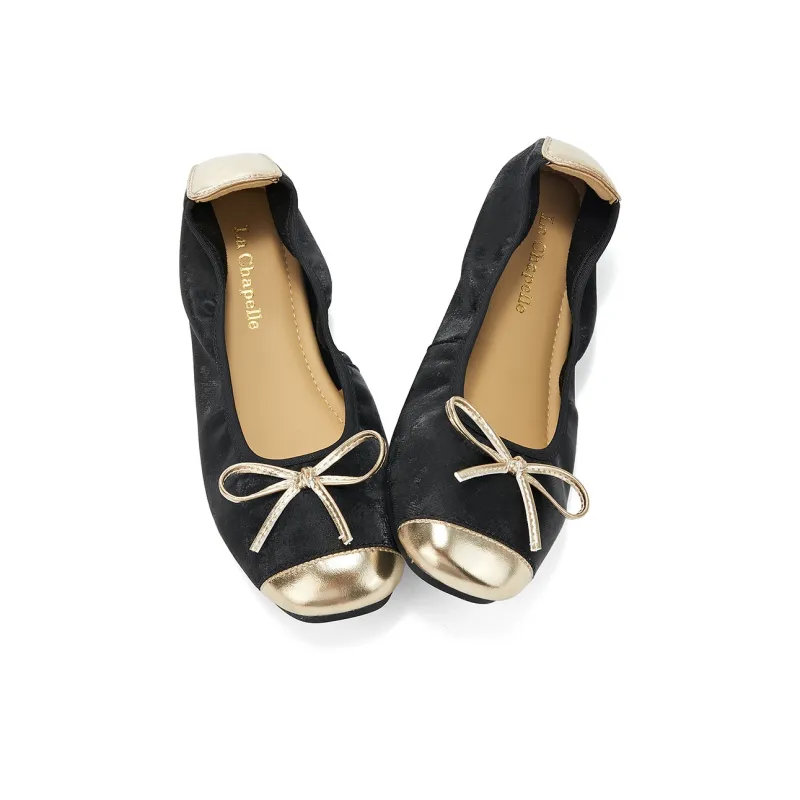 La Chapelle Casual Single Shoes Low Heel Women's Black-2