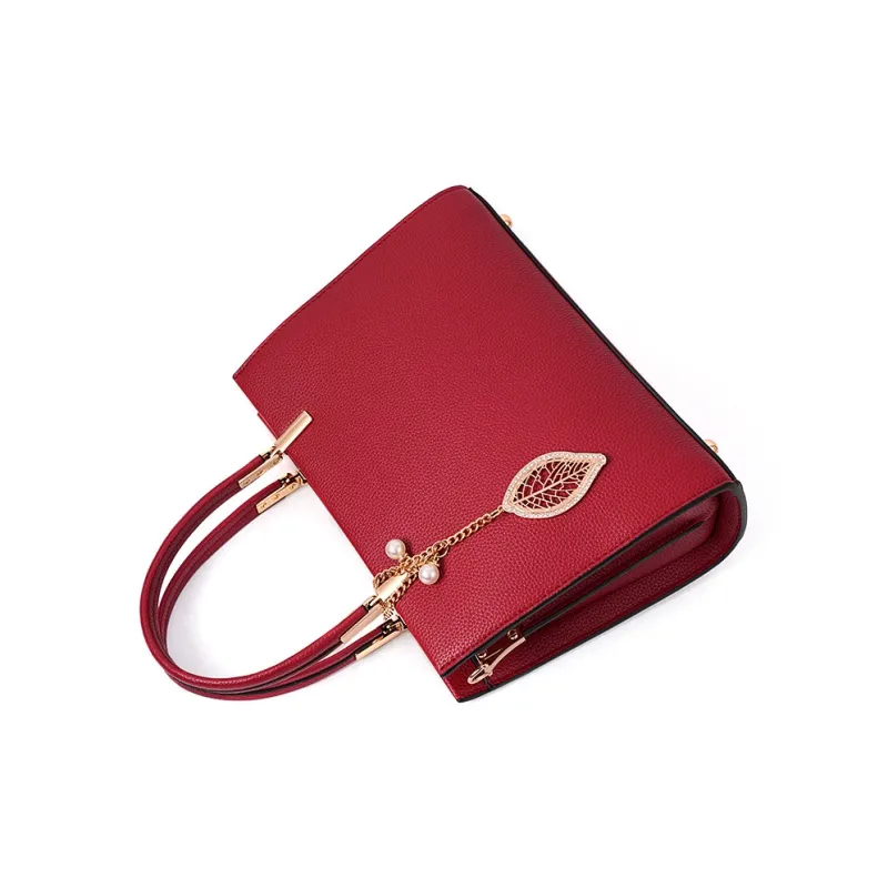 Vigno Synthetic Leather Shoulder Bag Crossbody Bag Handbag Regular Women's Red-2