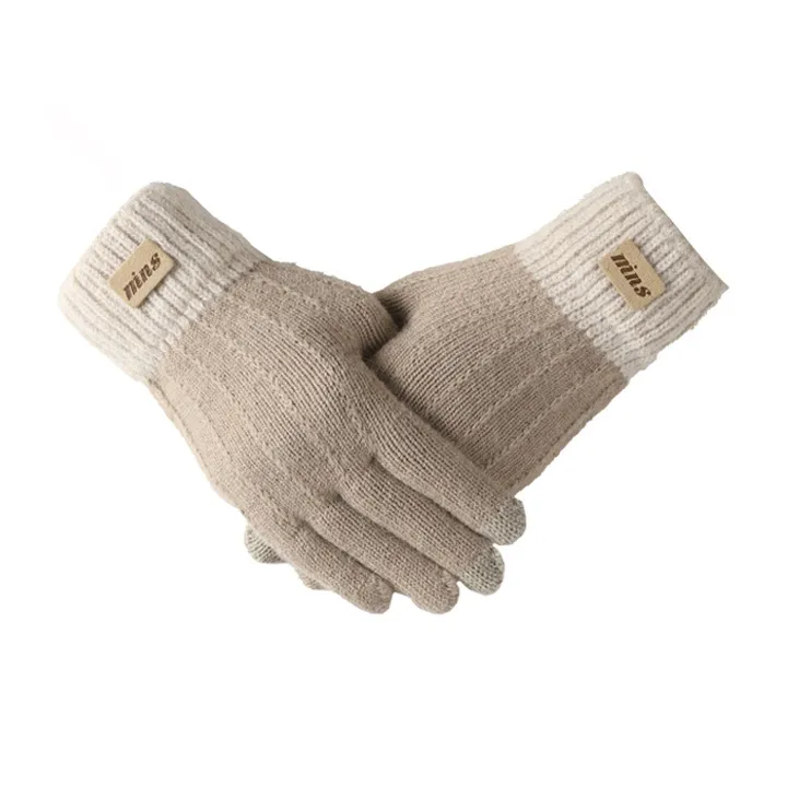 15 MINS Acrylic Knit Gloves Unisex Multiple Colors-2