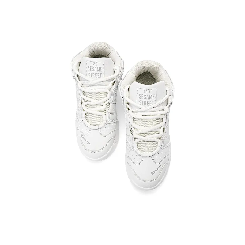 SESAME STREET Warm Cushioning Height Increasing Slip-Resistant Mid-Top Basketball Shoes Unisex The Gift Box Is Random-16