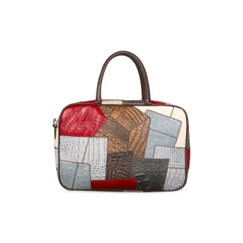 ;COBBLER LEGEND Top Grain Cow Leather One Shoulder Crossbody Tote Handbag Medium Size Women's Multicolor