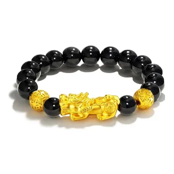 LANMUYINNUO Obsidian Bracelets Unisex