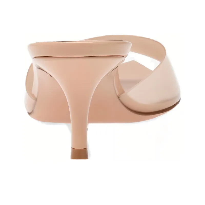 GIANVITO ROSSI Rubber Sole Quick Dry Slide Slippers Women's Pink-3