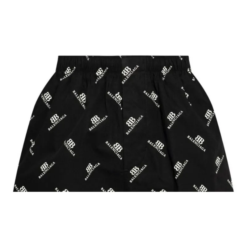 Balenciaga Bb Logo Bermuda Shorts-5