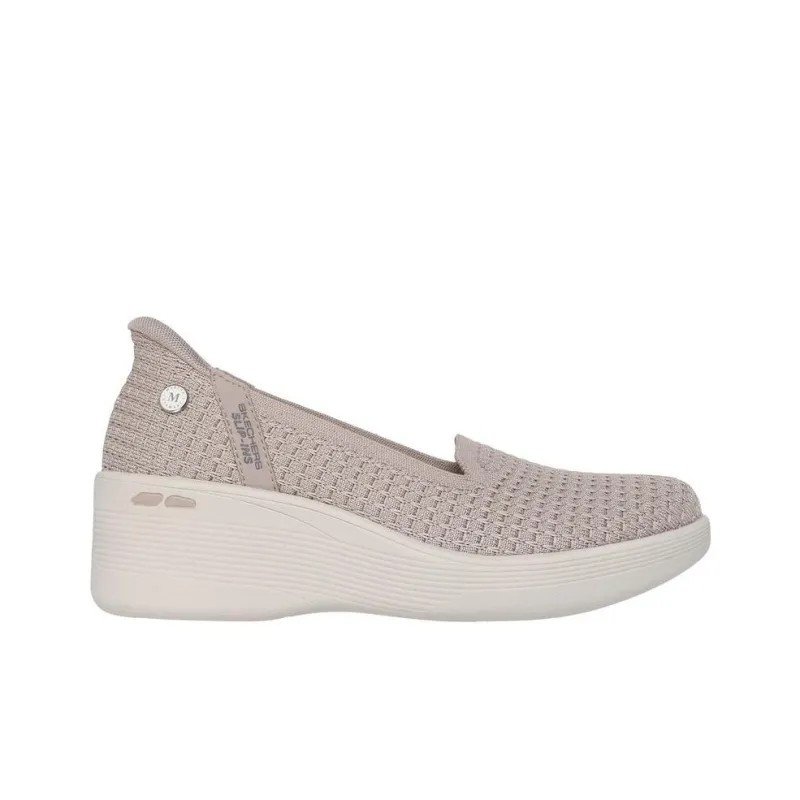 Martha Stewart x Skechers Pier Lite Anti-Slip Wear-Resistant Low-Top Casual Shoes Women's Taupe-1