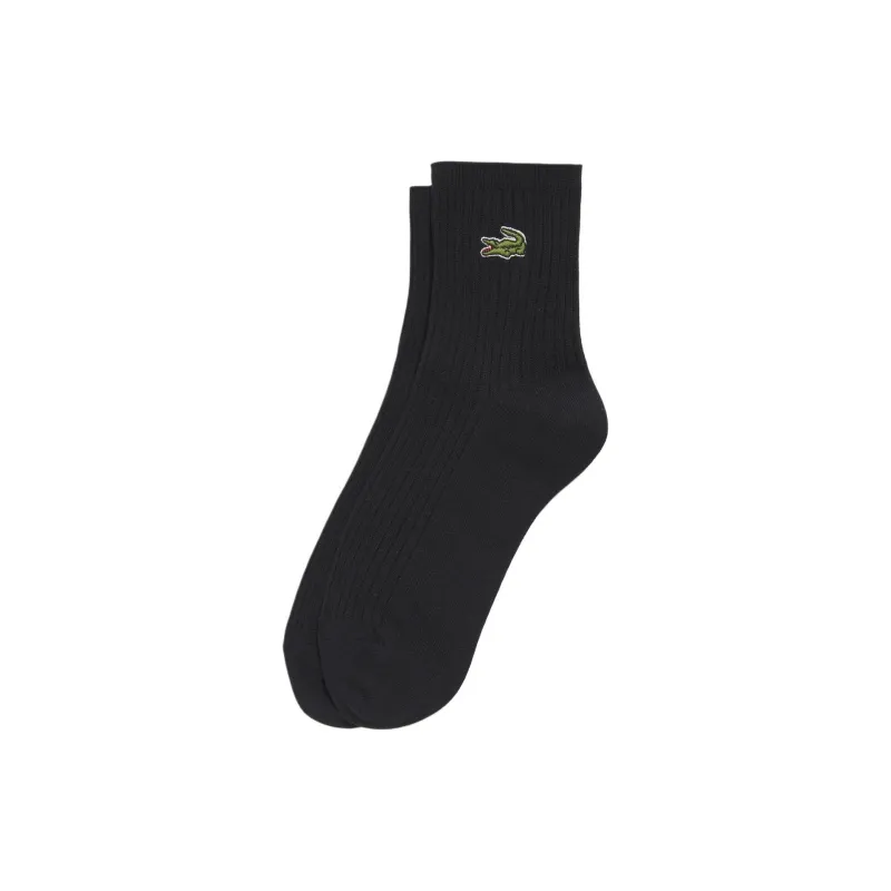LACOSTE Mid-Calf Socks Women's 1 Pack Black-0