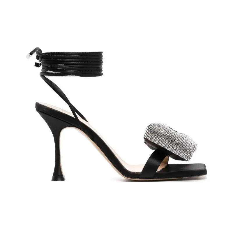 MACH & MACH Nicole Bow Embellished Heeled Sandals Women's-1