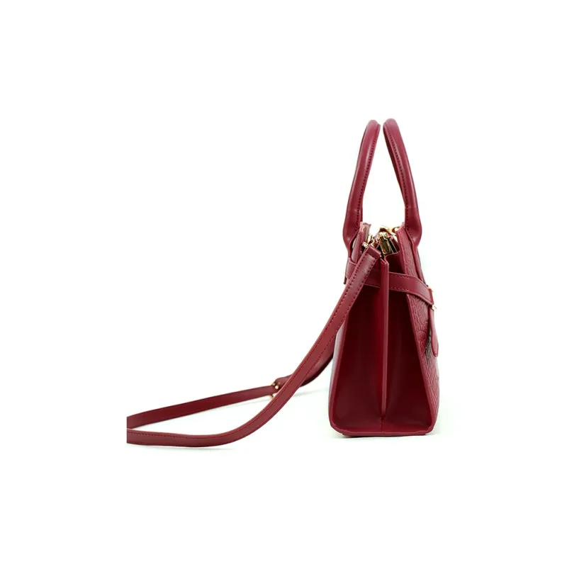 Vigno Synthetic Leather One Shoulder Handbags Regular Women's Red-3