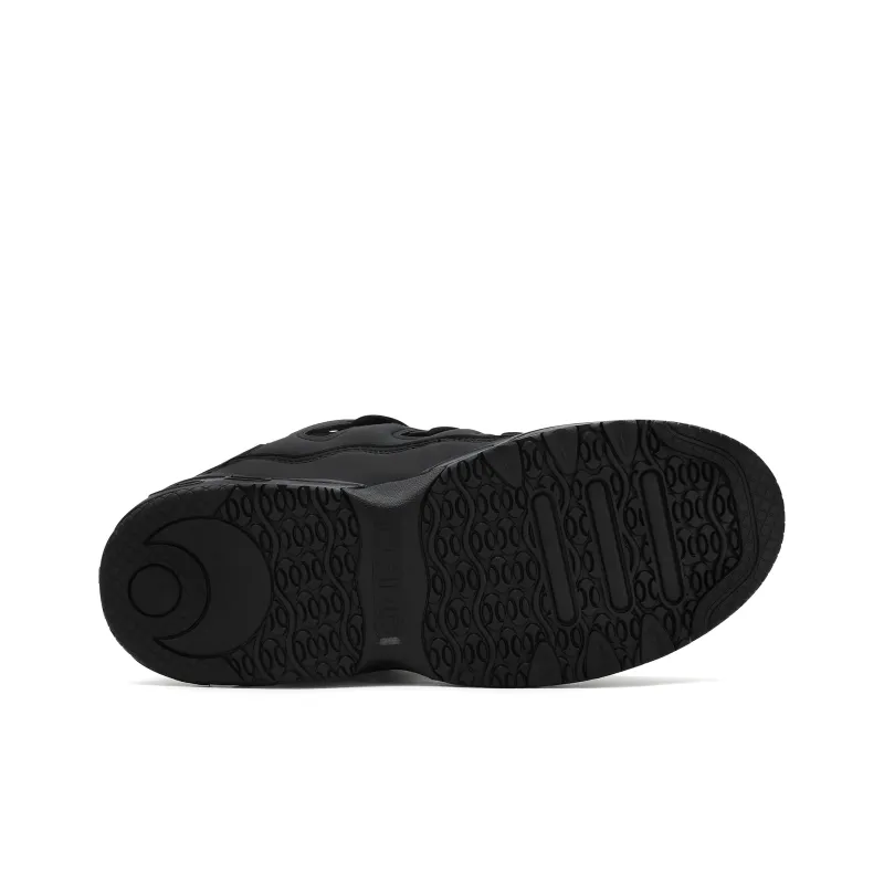 OSIRIS Cushioning Coverage Height Increasing Wear Resistant Slip Resistant Low Top Skateboard Shoes Unisex Black-4
