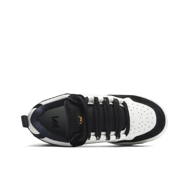 Lee Puffy Shoes Breathable Height Increase Low Top Skateboard Shoes Men's-3