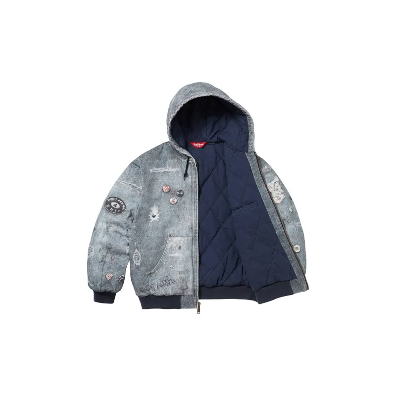 Supreme Hjr Trompe L'oeil Hooded Work Jacket-1