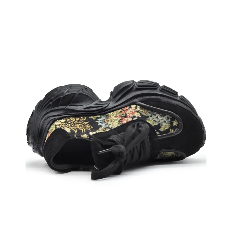 ARTMU Low Top Chunky Sneakers Women's Black-2