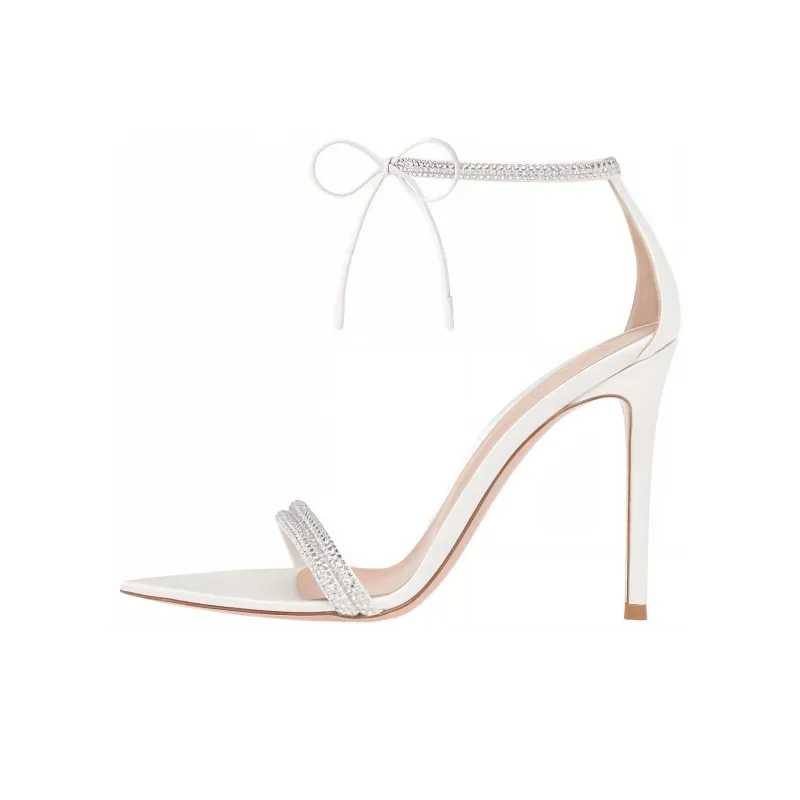 GIANVITO ROSSI Crystal Embellished 115mm Sandals-0