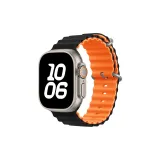 Black & Orange/Ocean Strap (Silicone)