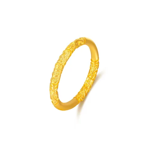 CELINE Triomphe Mini Triomphe Bracelet In Brass With Gold Finish