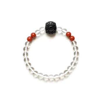 FANGYUANXIAOFU Rosewood Single Wrap, Beaded Bracelet Women's