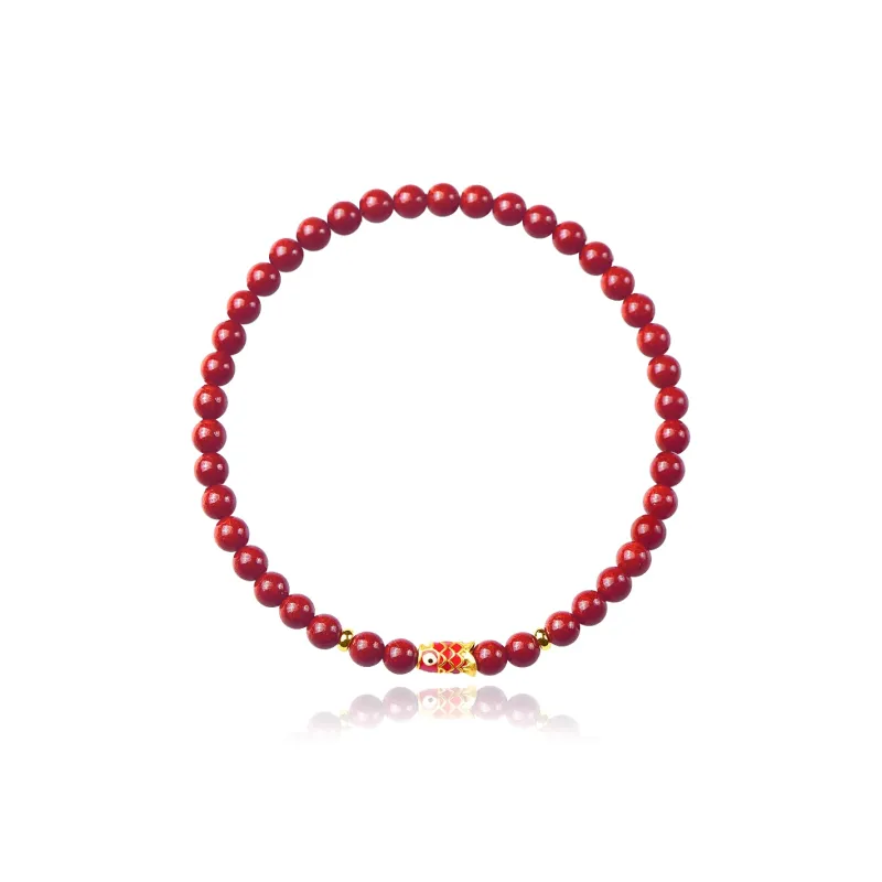 EADDA JEWELRY Cinnabar Jade Bracelets Unisex-3
