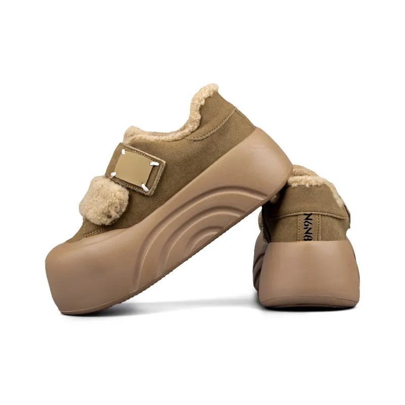N6N8 Thermal Lightweight Height Increasing Low Top Skateboard Shoes Women's-9