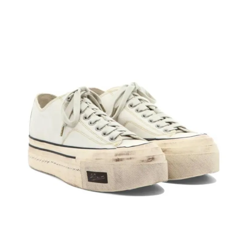 Visvim Skagway Wear-Resistant Low-Top Casual Shoes Men's White-2