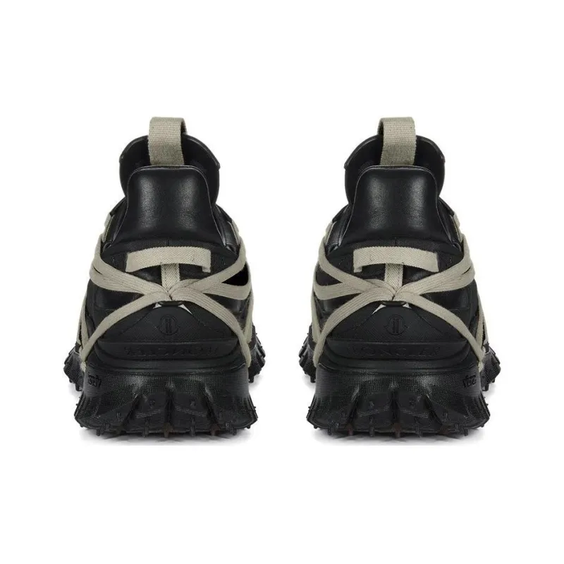 RICK OWENS x Moncler Trailgrip Low Top Casual Shoes Unisex Black-4