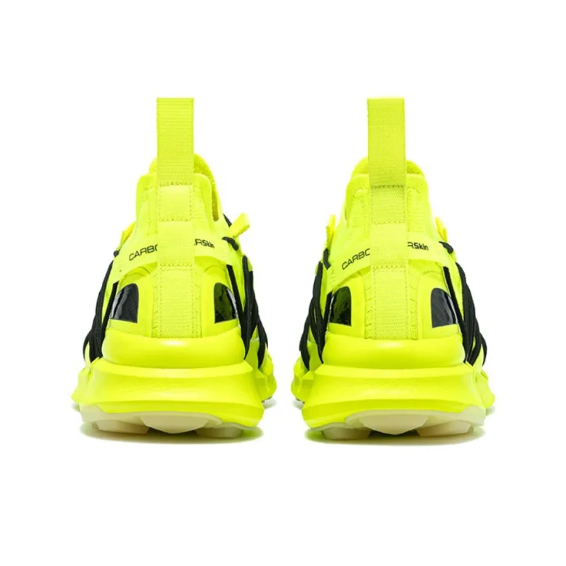 CARBONSTAR SKIN Skin Series Cushioned Slip Resistant Breathable Low Top Trail Running Running Shoes Unisex Neon Yellow-3