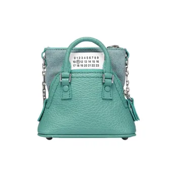 Maison Margiela Numbers-Patch Zipped Mini Shoulder Bag