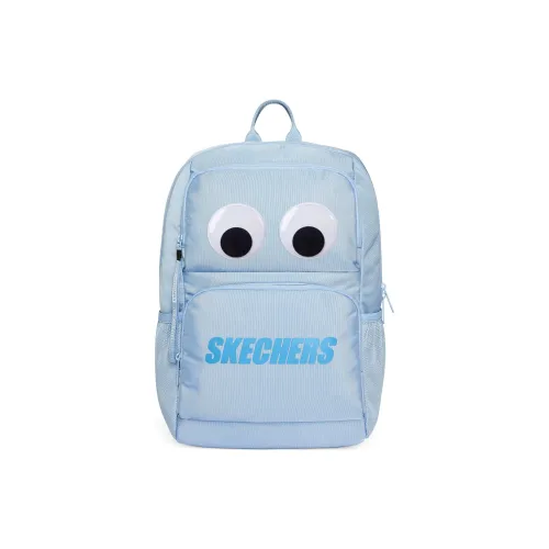 Skechers Fabric Big Eyes Backpack Unisex Light Blue, Single Packaging For Big Eyes Stickers