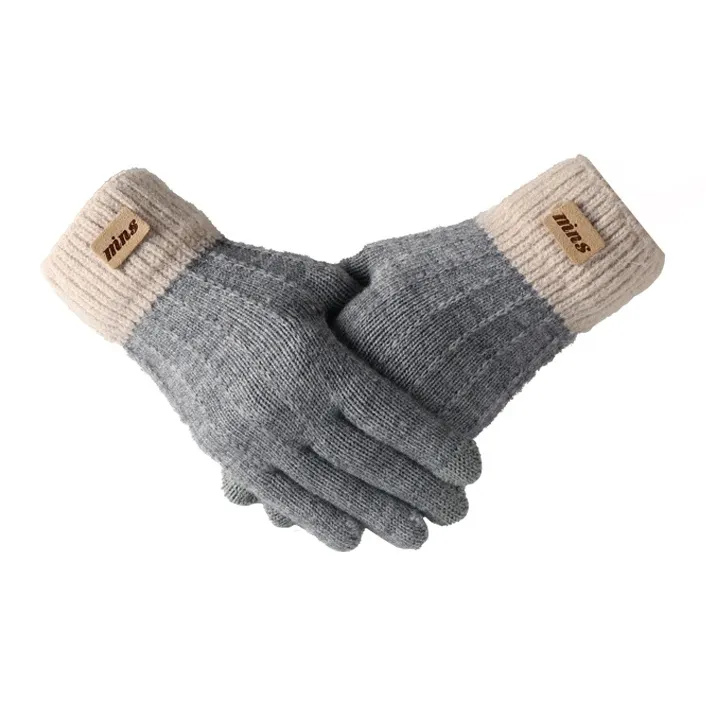 15 MINS Acrylic Knit Gloves Unisex Multiple Colors-7