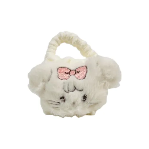 Wei Xin Compatibility Apple AirPods 4/2/3/4th Generation/AirPods Pro/Pro 2 Plush Kitten Woven Bag Headphone Cases
