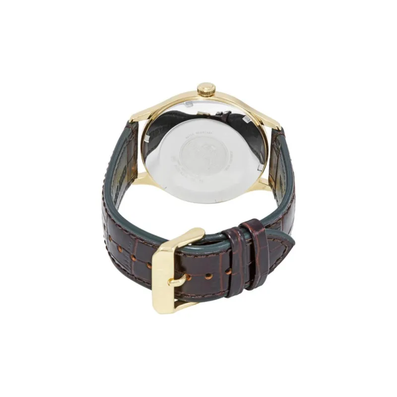 ORIENT Automatic/Manual Mechanical Movement Leather Strap Watch Men's Watches Green Dial-2