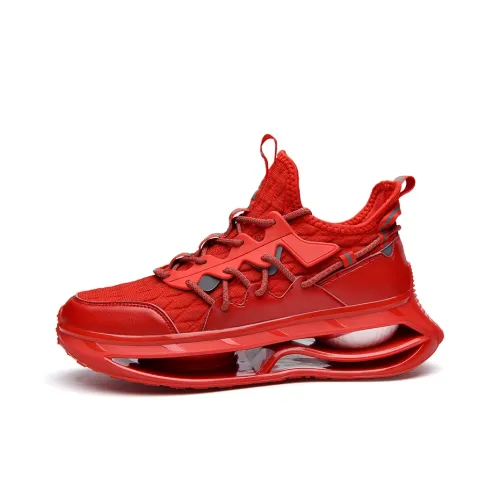 DAFK Cushioning Support Chunky Sneakers Men's Red