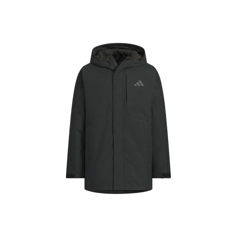 Adidas Down Jacket Unisex Black Comes With Necklace-1