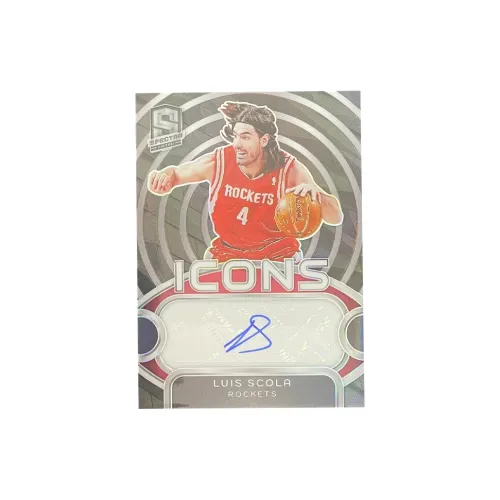PANINI 2023 24 Luis Scola Rocket 89/99 Spectra Signature Icons Refractor Basketball Card Access Pass Sports Cards 1 Pc