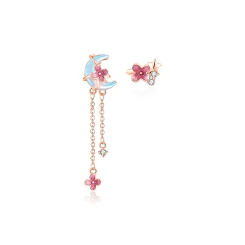 Otoshi S925 Silver Earrings Women's Bestie/Couple Love Confession Birthday Anniversary Greeting