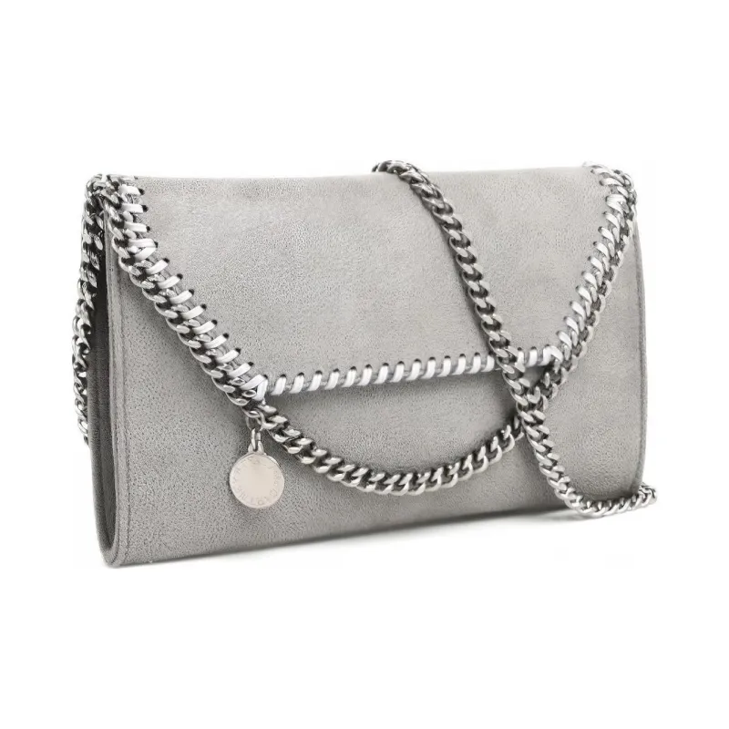 Stella McCartney Polyester Shoulder Bag Crossbody Bag Wallet Unisex Gray-1