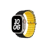 Black & Yellow/Ocean Strap (Silicone)
