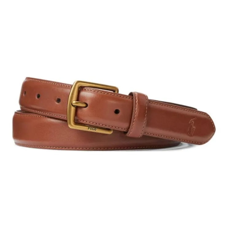 Ralph Lauren Leather Leather Belts Men's Brown  -0