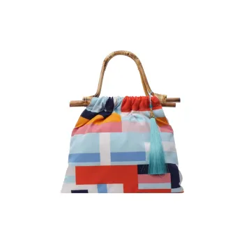 DALO Canvas Handbag Women's Red/Pink/Blue