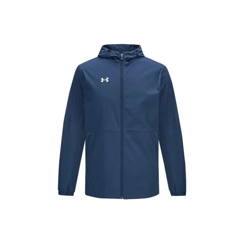 Under Armour Jackets Coats Men's Collegiate Blue Includes Necklace-1