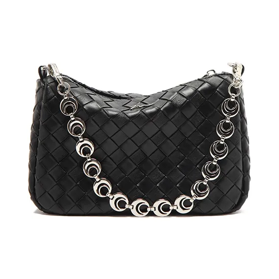 MICOCAH PU Crossbody Bag, Shoulder Bag Women's Magic Silver/Magic Black-5