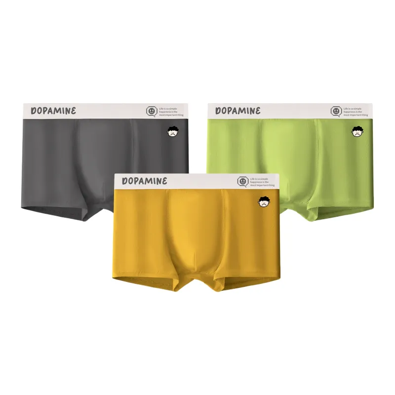 Qiao Ni Tong Underpants Men's 3 Pack-4